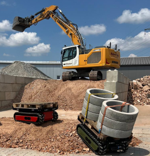 Platform on the construction site